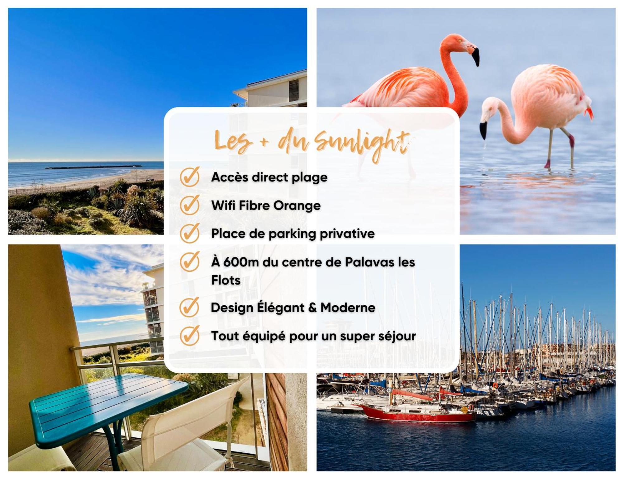 Le Sunlight - T2 Bord De Mer, Parking Palavas-les-Flots Exterior photo